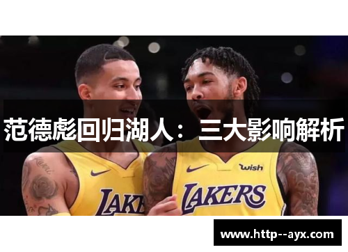 范德彪回归湖人：三大影响解析